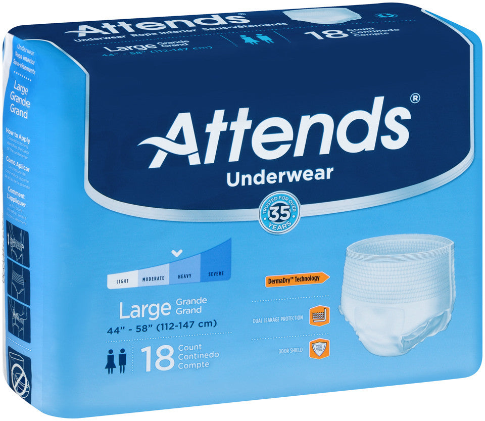 Attends® Extra Absorbency Underwear size large