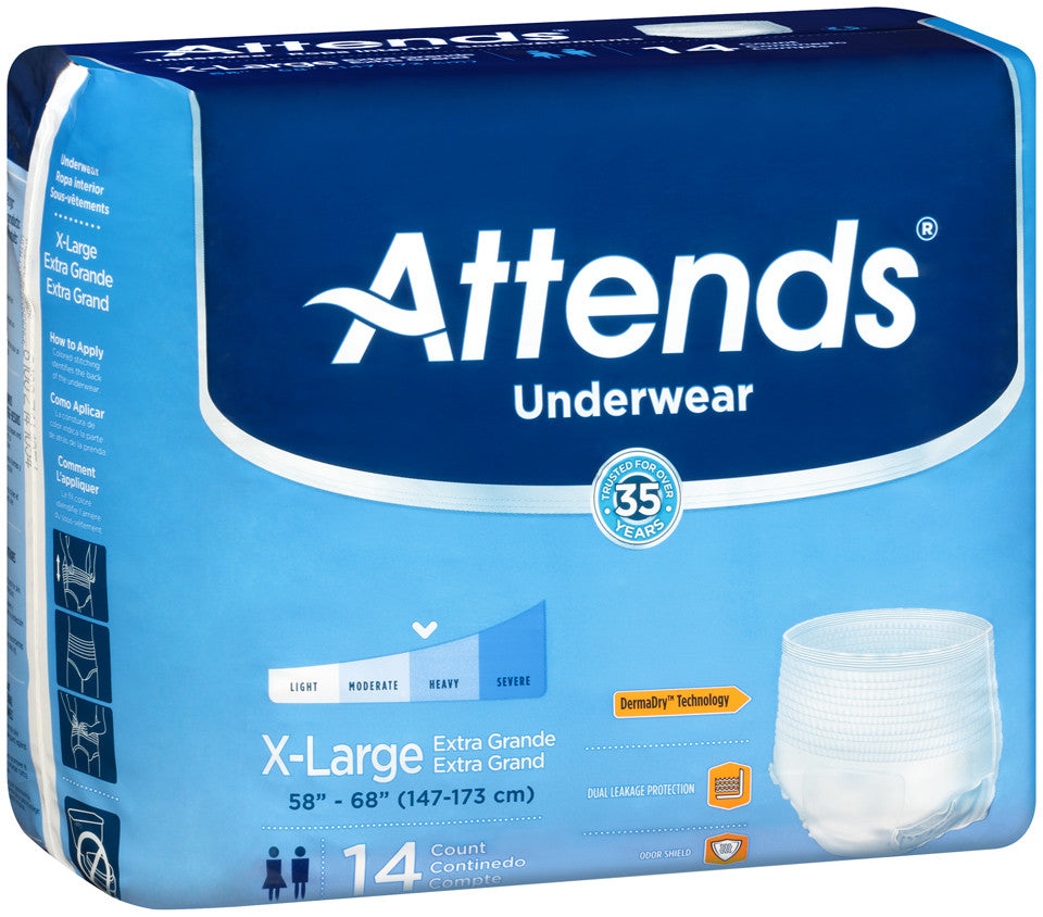 Attends® Extra Absorbency Underwear size x-large