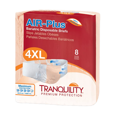 Tranquility® AIR-Plus Bariatric Disposable Briefs - 4X-5X Large