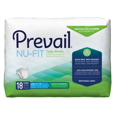 Prevail® Nu-Fit® Unisex Adult Incontinence Brief