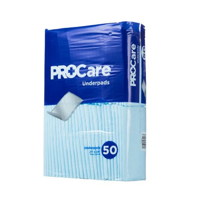 Underpad ProCare™ 21 X 34 Inch Disposable Fluff Light Absorbency