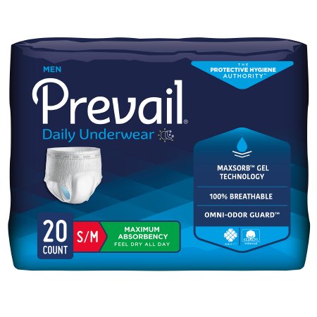 Prevail® Men's Daily Underwear Pull On Heavy Absorbency