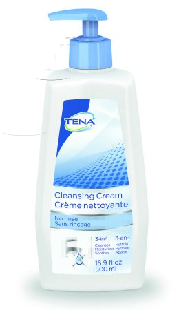 Rinse-Free Body Wash TENA® Cream 16.9 oz. Pump Bottle Mild Scent