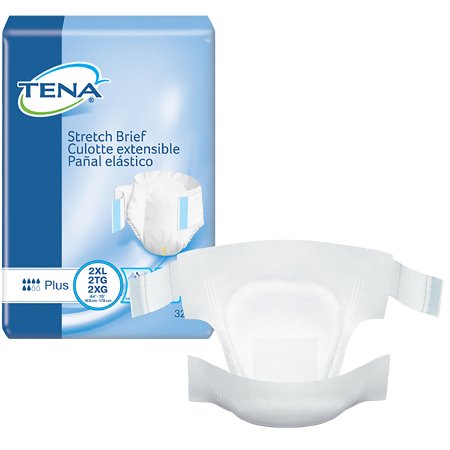 TENA® Stretch™ Plus Brief (Diaper) - Moderate Absorbency