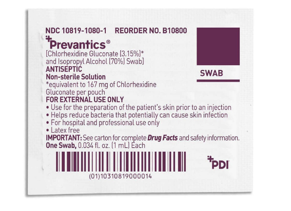 Prevpac Powder Prevantics® Antiseptic Prep Pad – Rely Medical Supply, LLC