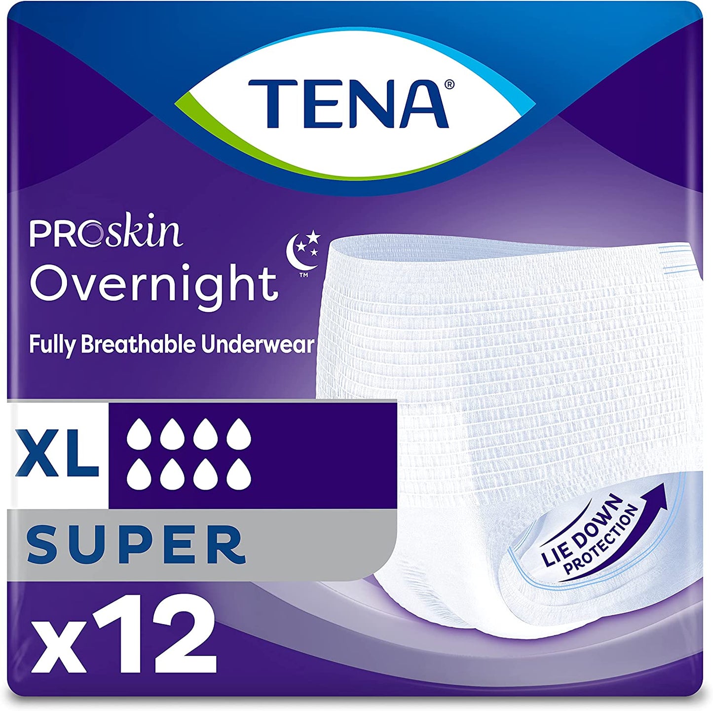 TENA® ProSkin Overnight™ Super Protective Underwear (Pull-Ups), Heavy Absorbency